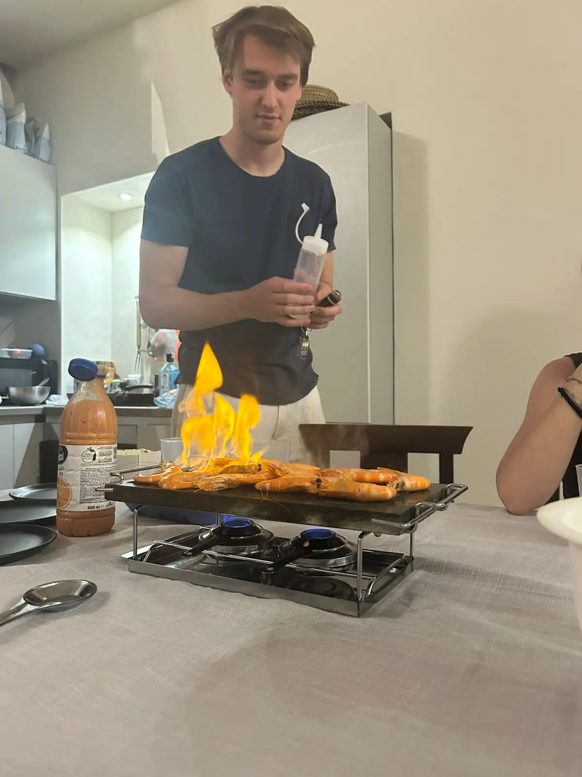 Un momento di una cena a Villa Carmen